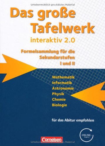 Das große Tafelwerk interaktiv 2.0 - Allgemeine Ausgabe (außer Niedersachsen und Bayern): Das große Tafelwerk interaktiv 2.0 - 1