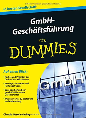 GmbH-Geschäftsführung für Dummies - 1