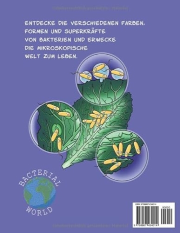 Buntes Bakterien ABC: Ein Mikrobiologie Ausmalbuch für Kinder und Erwachsene (Coloured bacteria from A to Z) - 2