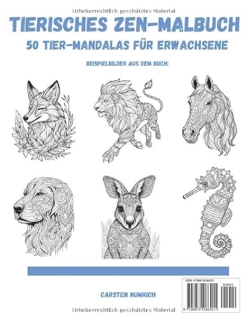 Tierisches Zen-Malbuch: 50 Tier-Mandalas für Erwachsene - 2